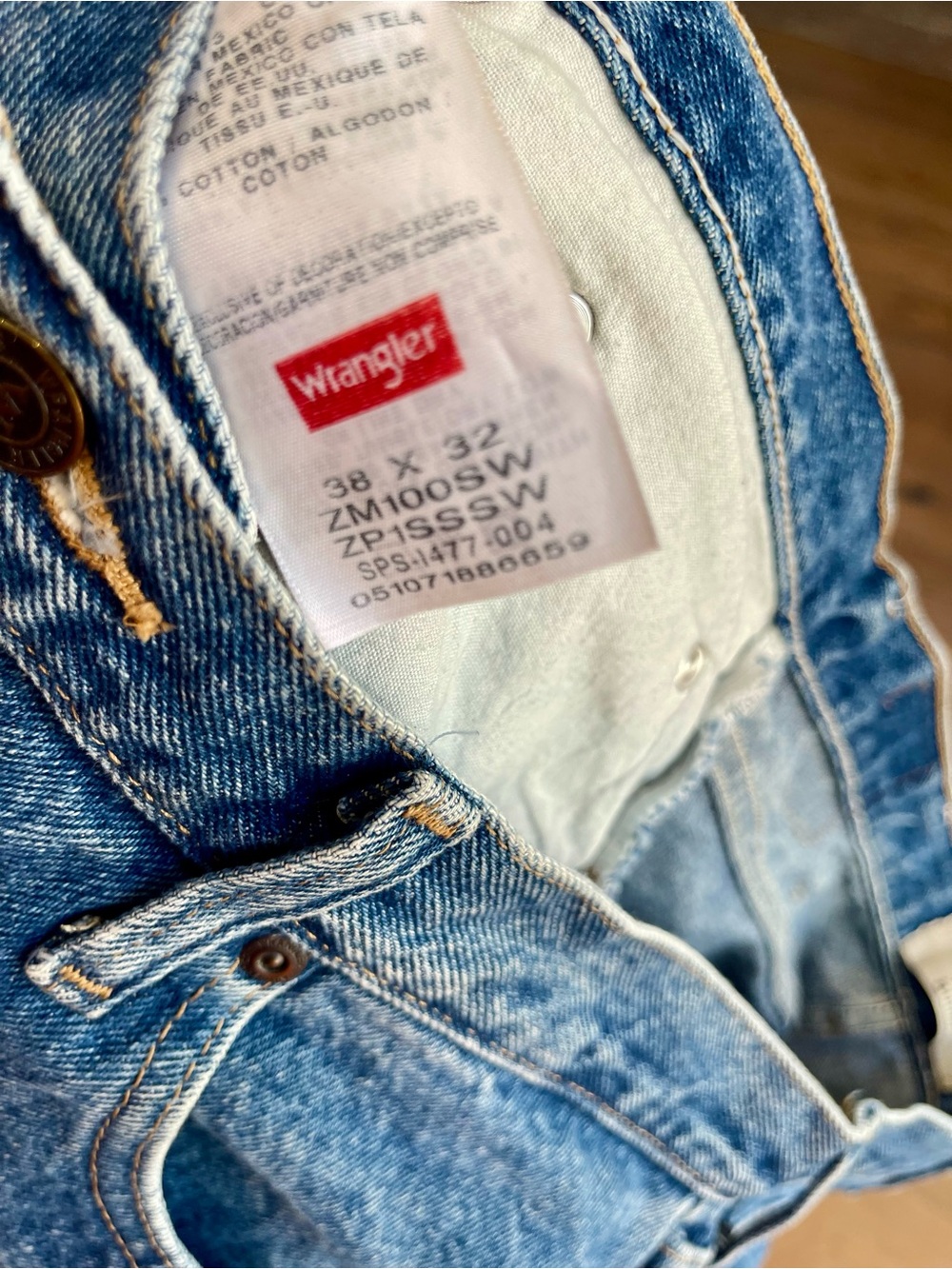 Wrangler Blue Men's Jeans, Size 38x32 Authentics